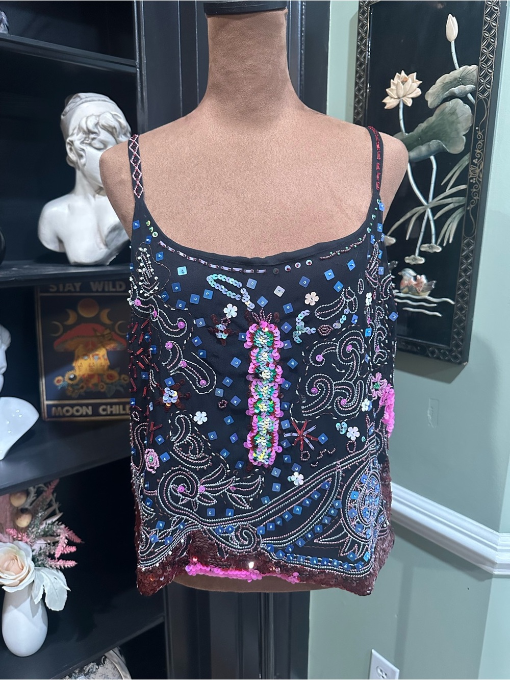 JPR Separates Silk Beaded Camisole – Size Large